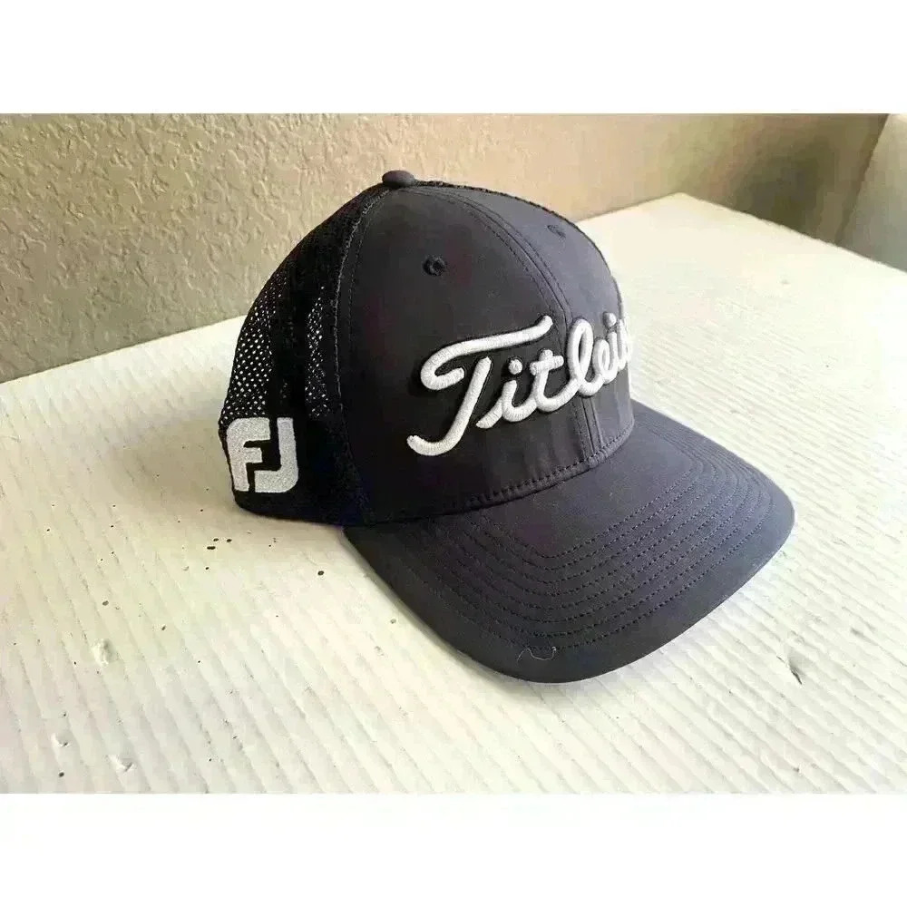 Titleist Tour Pro V1 FJ Mens Golf Hat Snapback Mesh Cap Trucker FootJoy Adjust‎